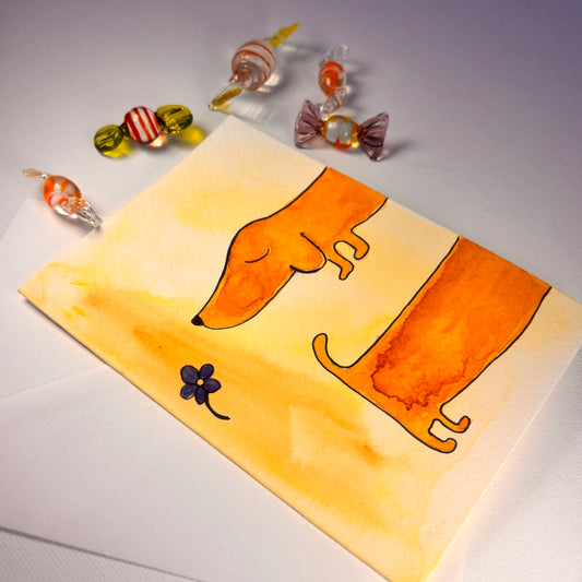 Random - Dackel mit Blume