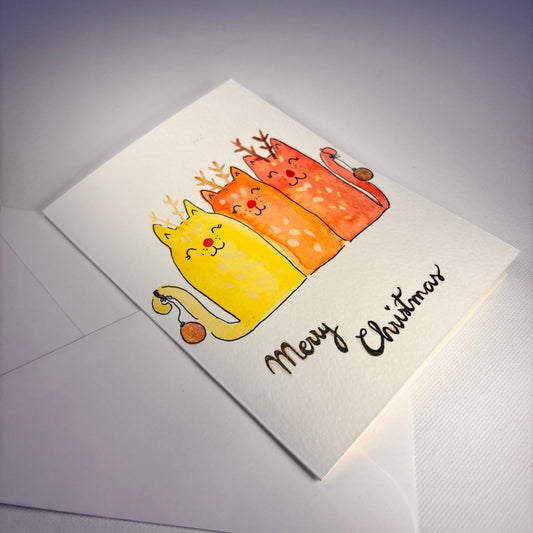 Weihnachten - 3 Weihnachtskatzen