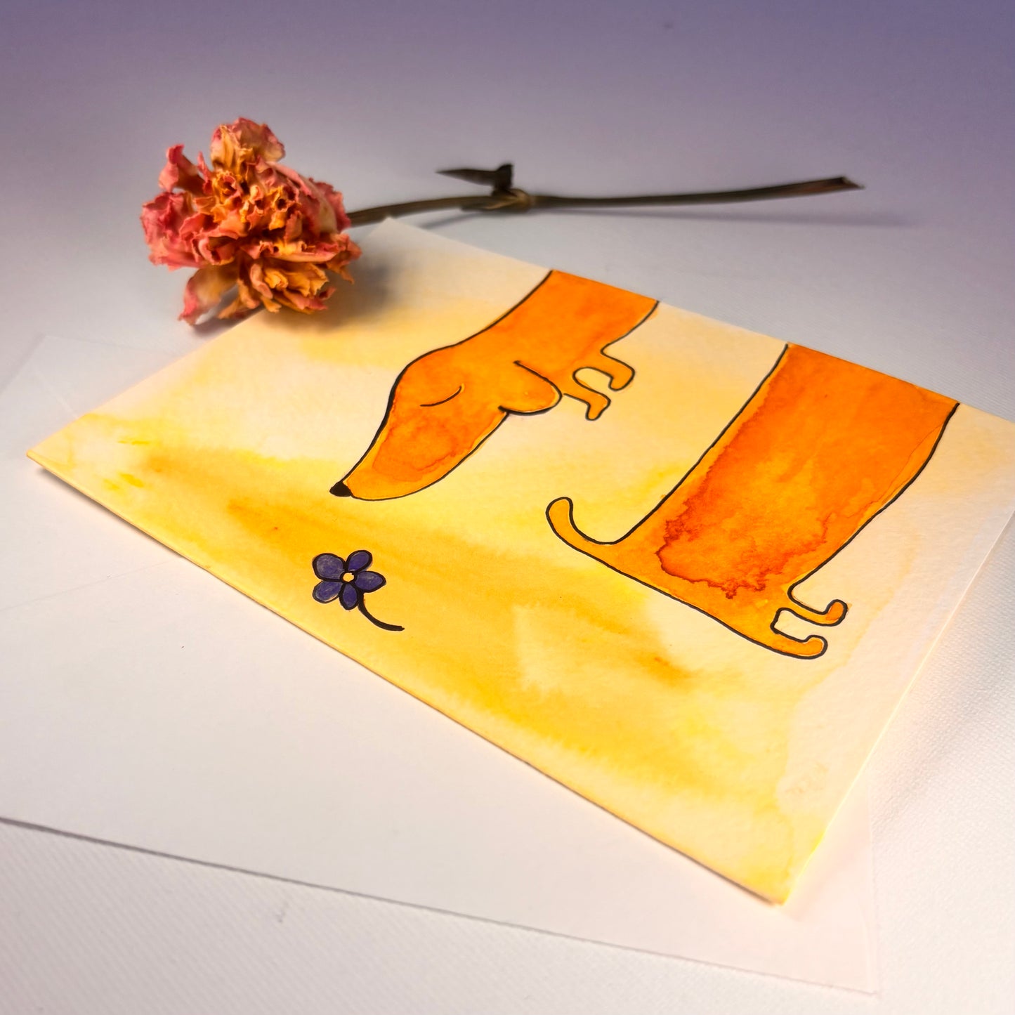 Random - Dackel mit Blume