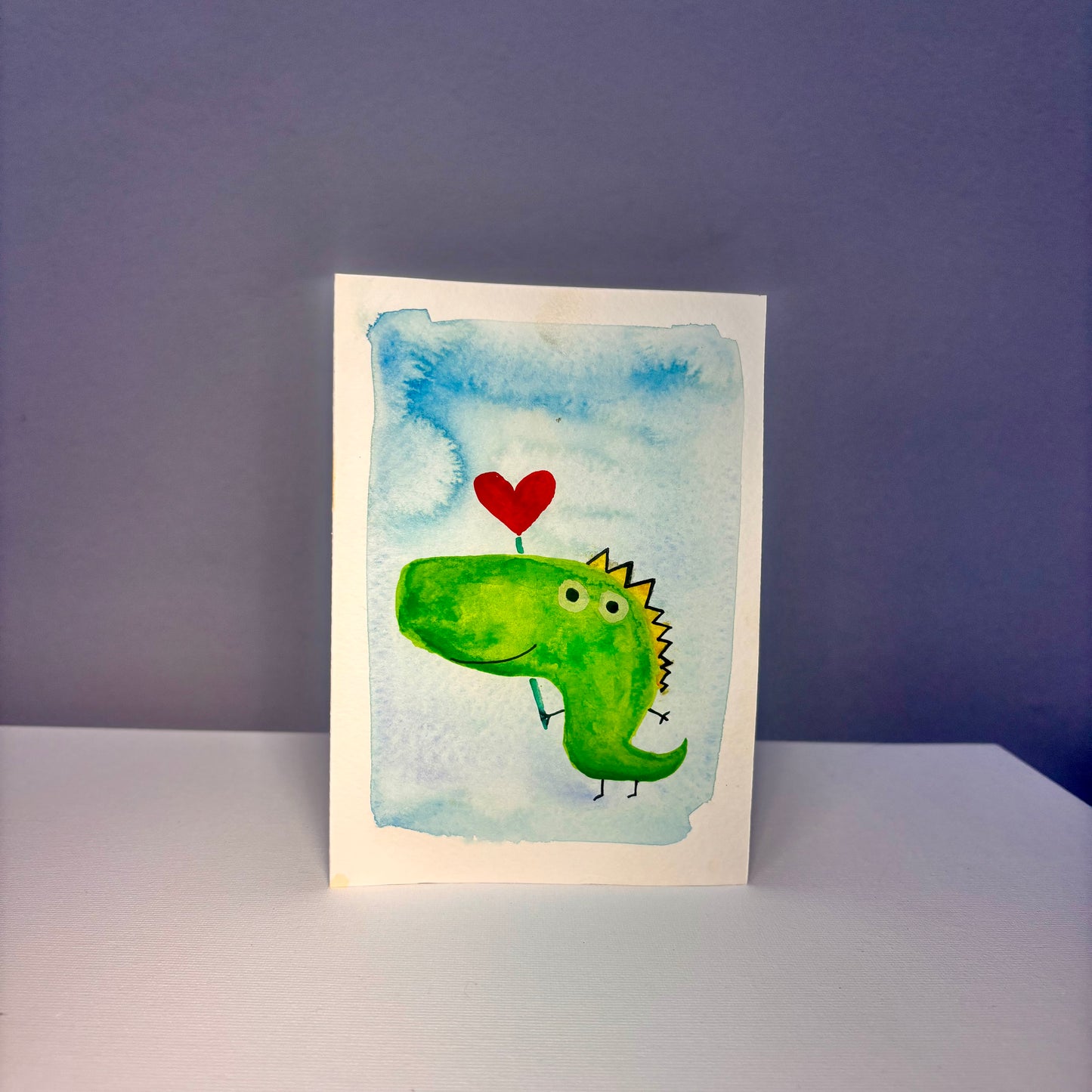 Liebe - Krokodil mit Luftbalon