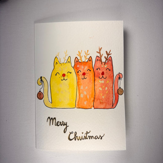 Weihnachten - 3 Weihnachtskatzen