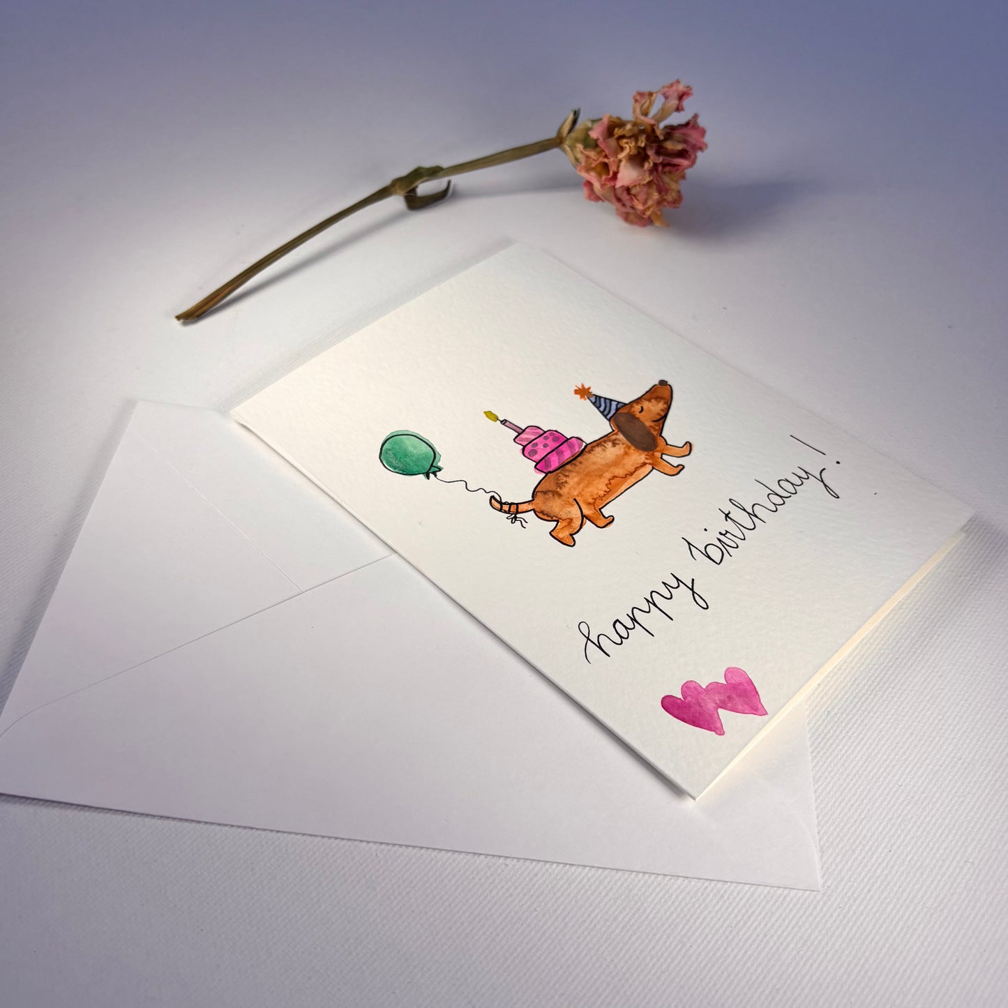 Compleanno - bassotto con torta