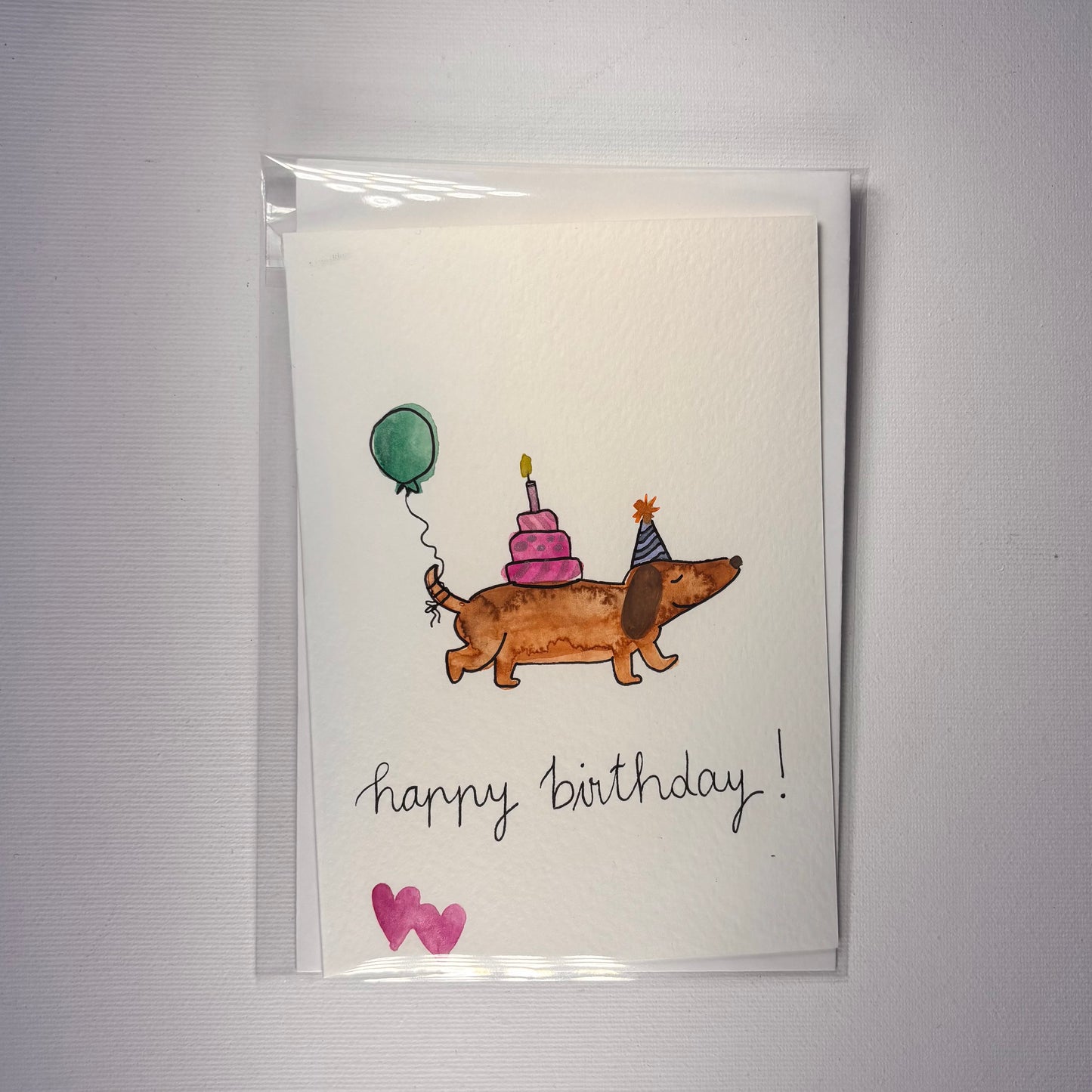 Compleanno - bassotto con torta