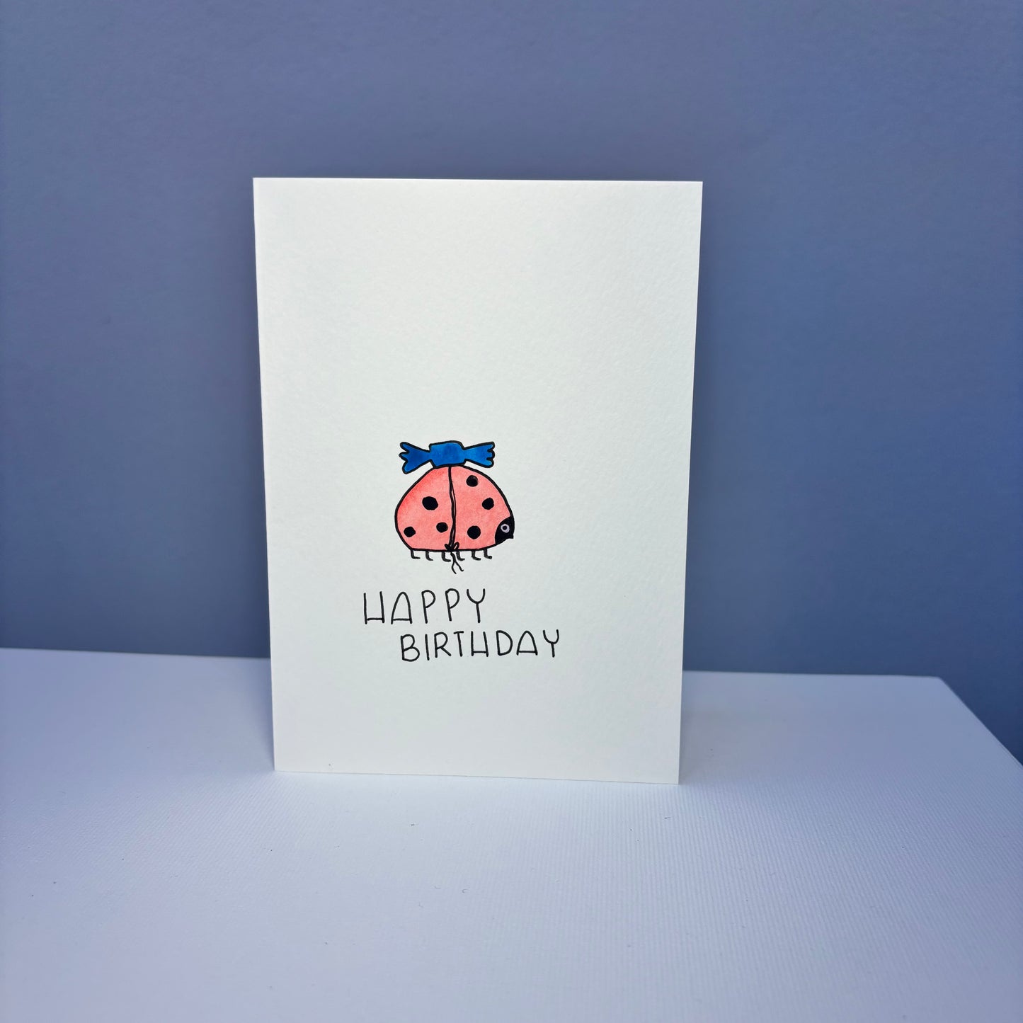 Geburtstag - Marienkäfer mit Bonbon