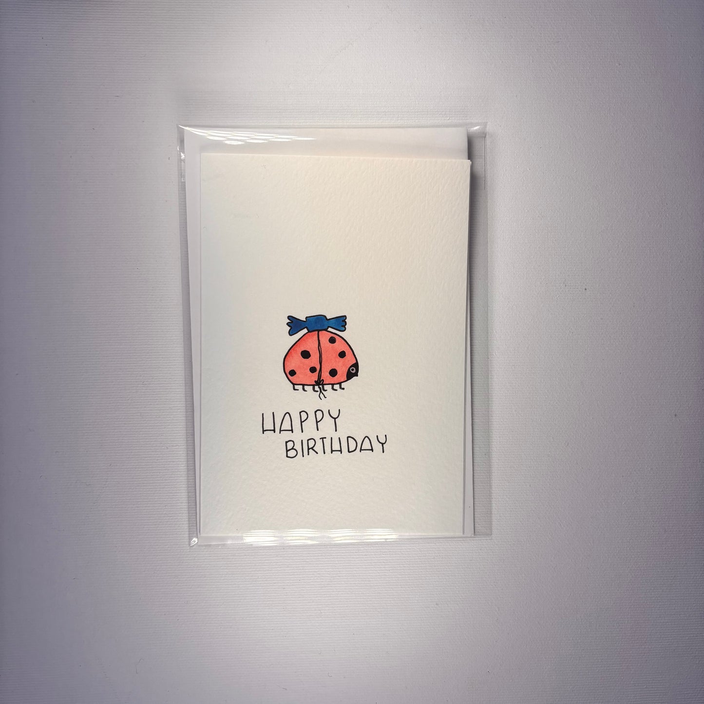 Geburtstag - Marienkäfer mit Bonbon