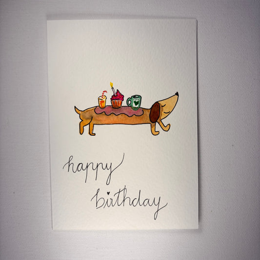 Geburtstag - Dackel Geburtstagstisch