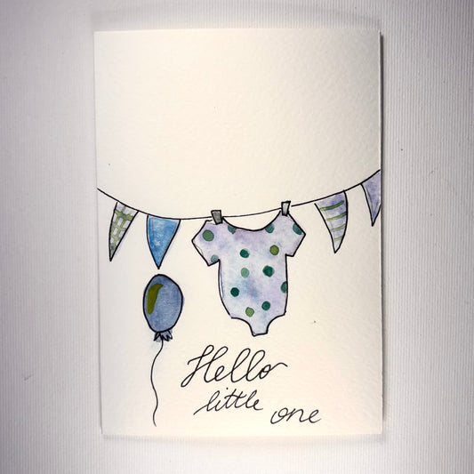 Geburt - Hello little one Strampler