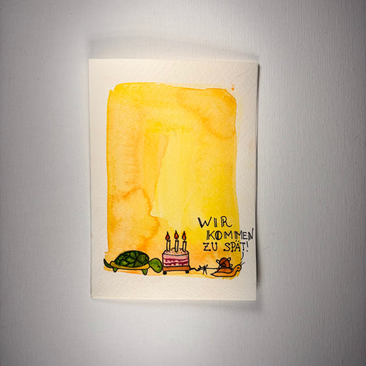 Geburtstag - Wir kommen zu spät